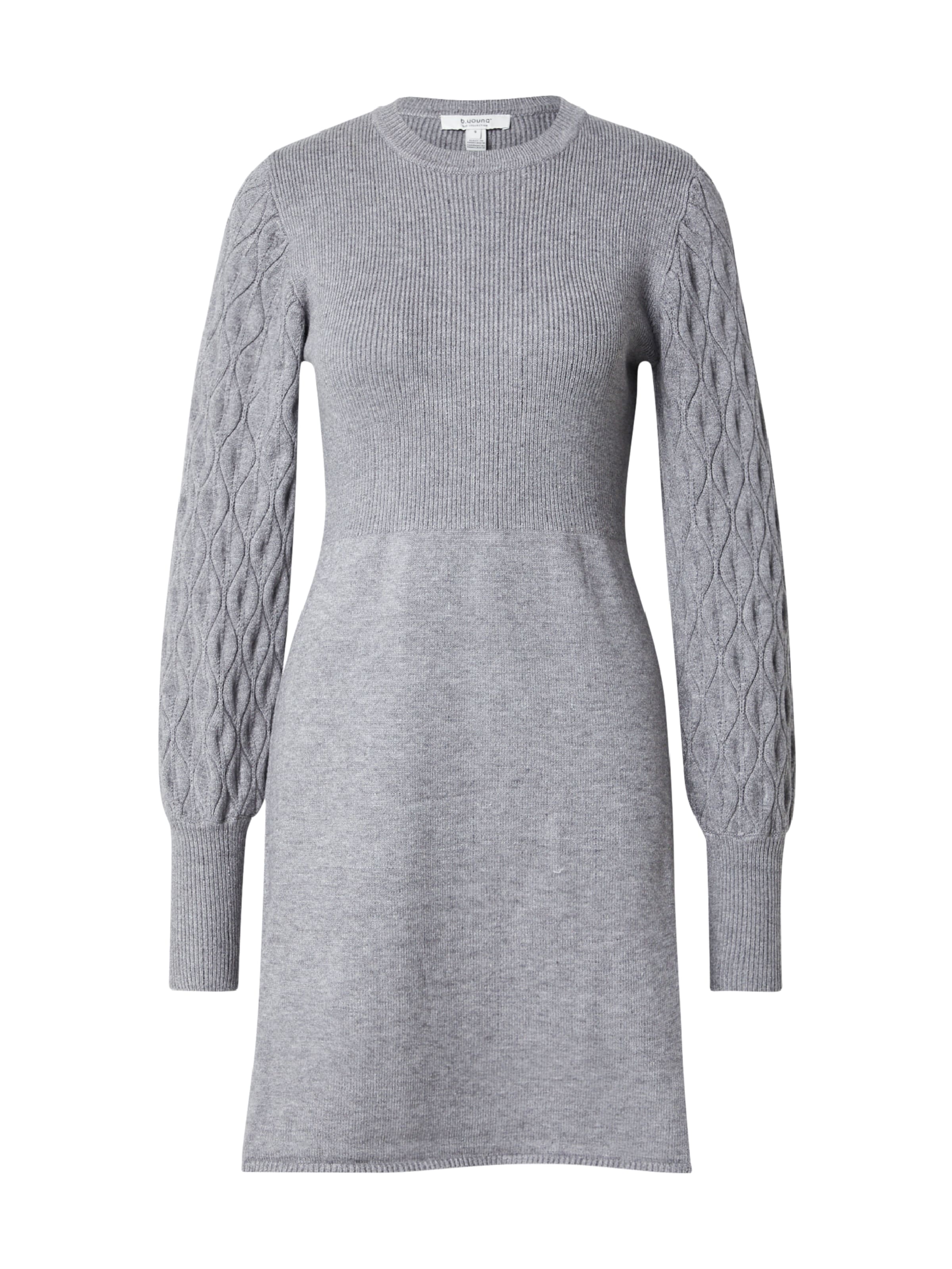 Robes en maille 'NONINA' b.young en gris : devant