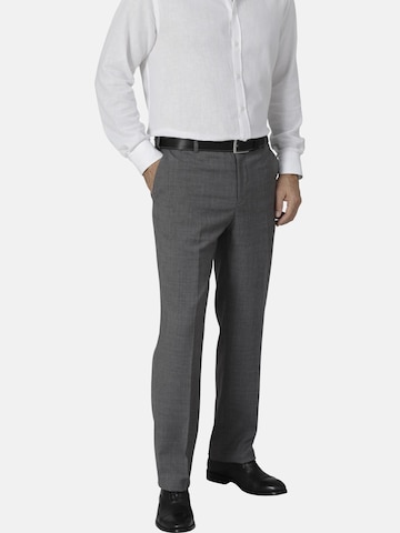 BABISTA Regular Pleat-Front Pants ' Rivari ' in Grey: front