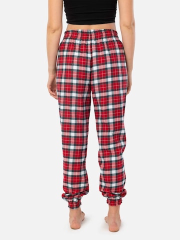 LEAFLETIC Pajama pants 'Leafletic Women’s Flannel Bottom' in Red