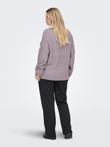 ONLY Carmakoma Svetr 'CARARIZONA' – fialová