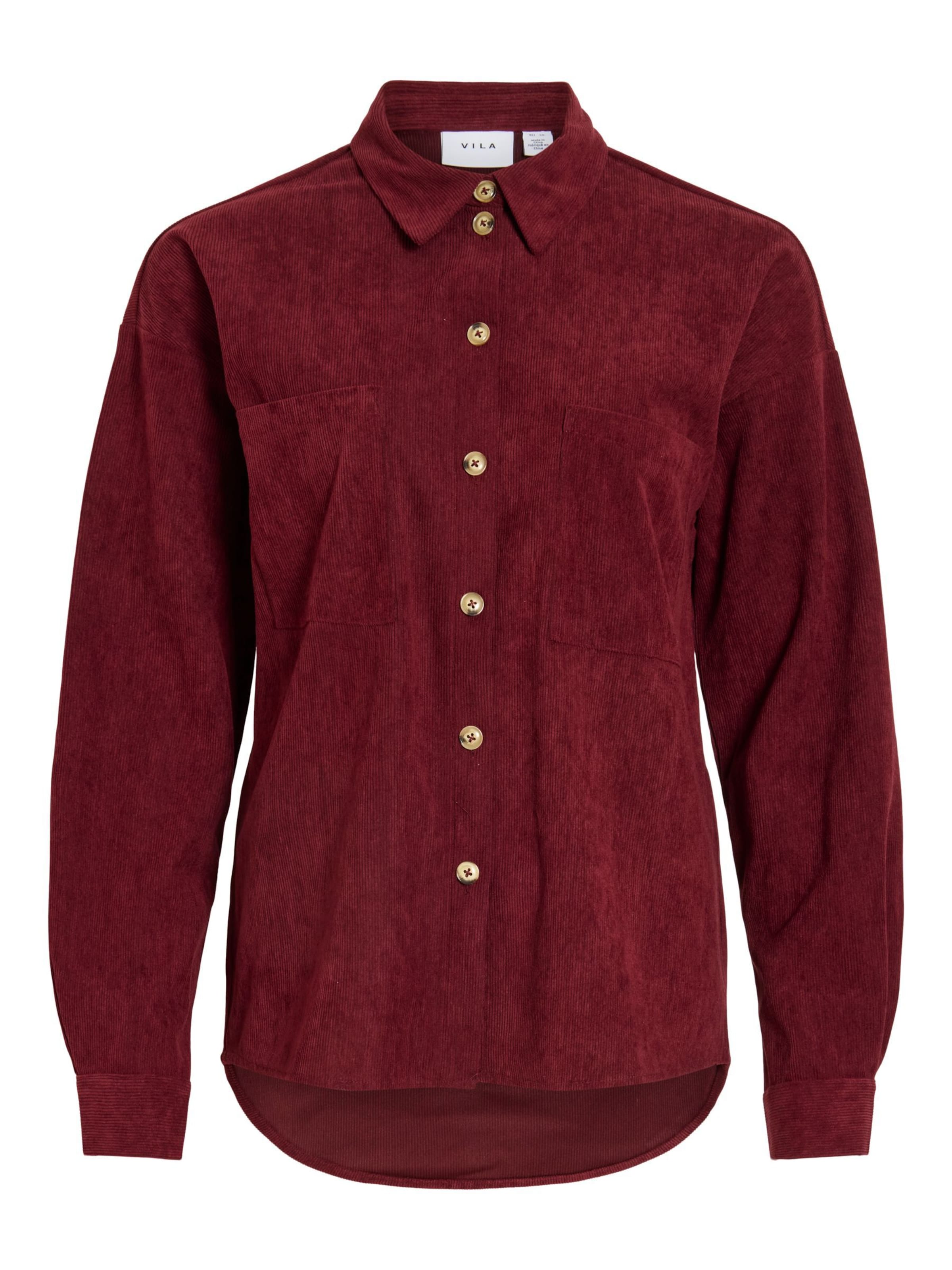 VILA Blusa en rojo sangre, Vista del producto