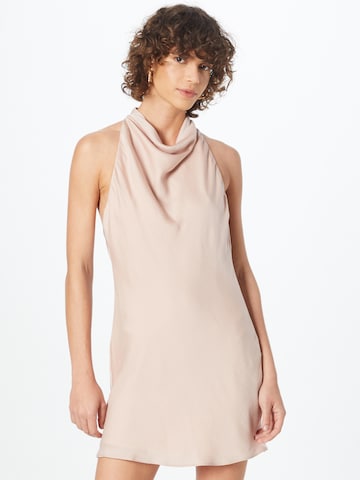 Robe de cocktail Nasty Gal en or : devant