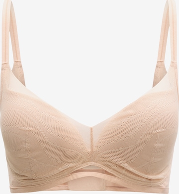 TRIUMPHT-shirt Grudnjak - bež boja: prednji dio