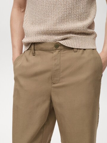 MANGO MAN Regular Pants 'RUSTIC' in Brown