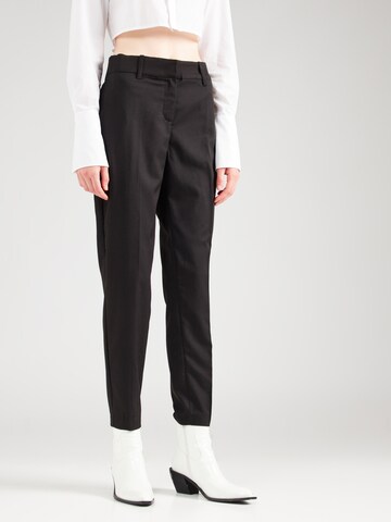 VERO MODA Tapered Pleated Pants 'VMNILA' in Black: front