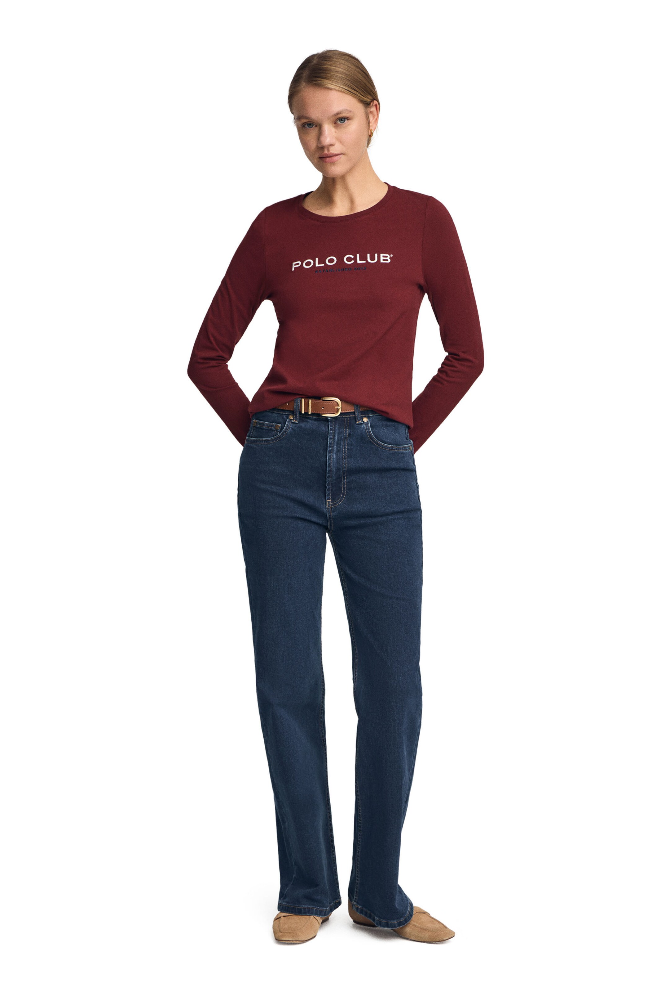 Polo Club Shirt in Red: front