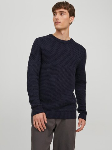 JACK & JONES Sweater 'BRADLEY' in Blue: front