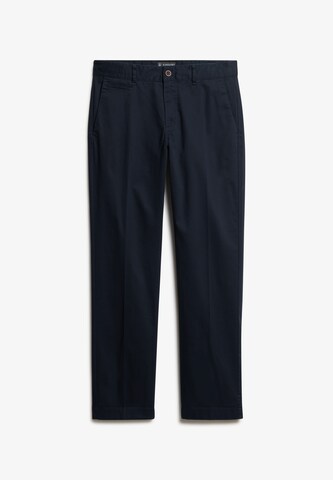 Regular Pantalon chino Superdry en marron : devant