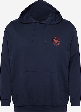 Jack & Jones Plus Tréning póló 'Shark' - kék: elől