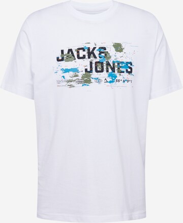 JACK & JONES Футболка 'JCOOUTDOOR' в Белый: спереди