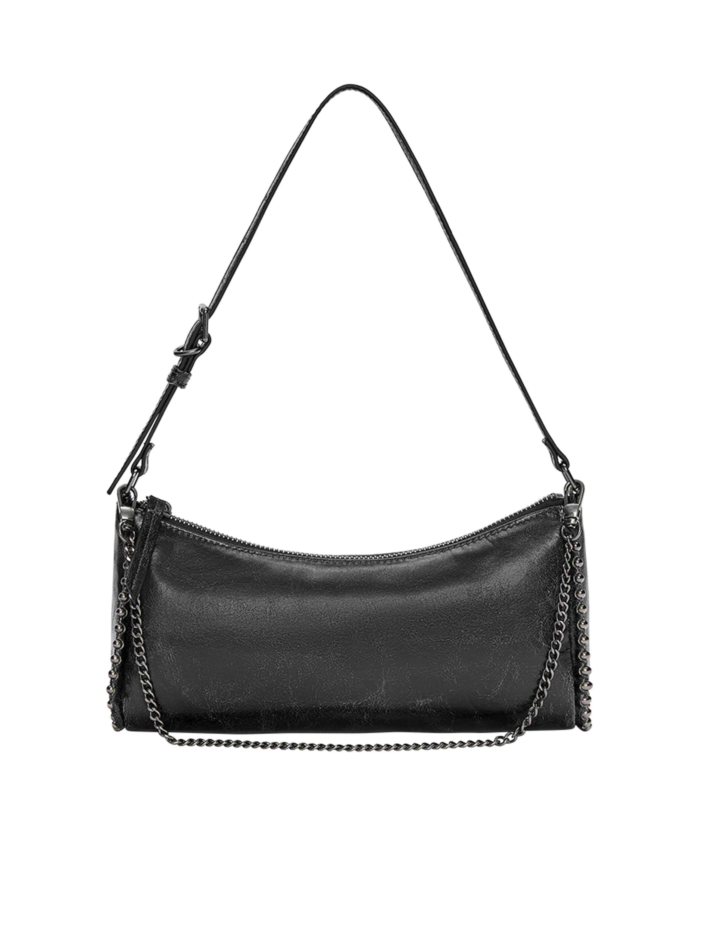 Pull&Bear Olkalaukku värissä musta: etupuoli