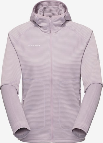 MAMMUT Funktionsfleecejacke in Lila: Vorderseite