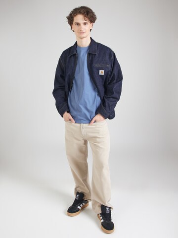 Carhartt WIP Tričko 'American Script' – modrá