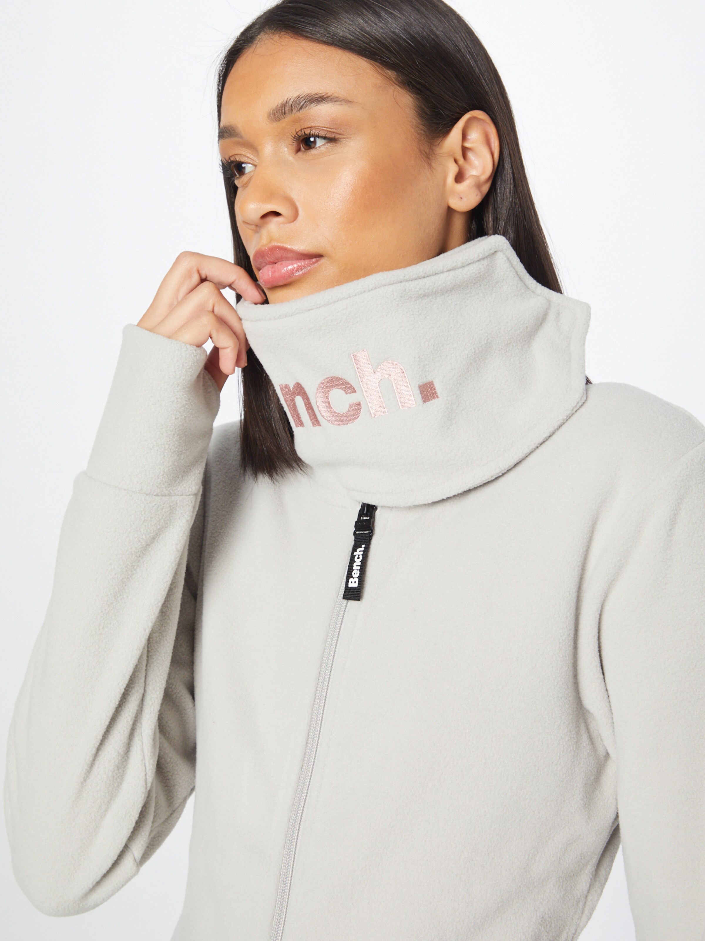 Frauen Jacken BENCH Fleecejacke in Hellgrau - XX77554 Frauen Jacken BENCH Fleecejacke in Hellgrau - XX77554