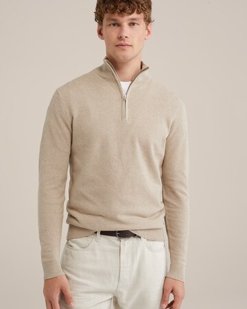 WE Fashion Пуловер в бежово: отпред