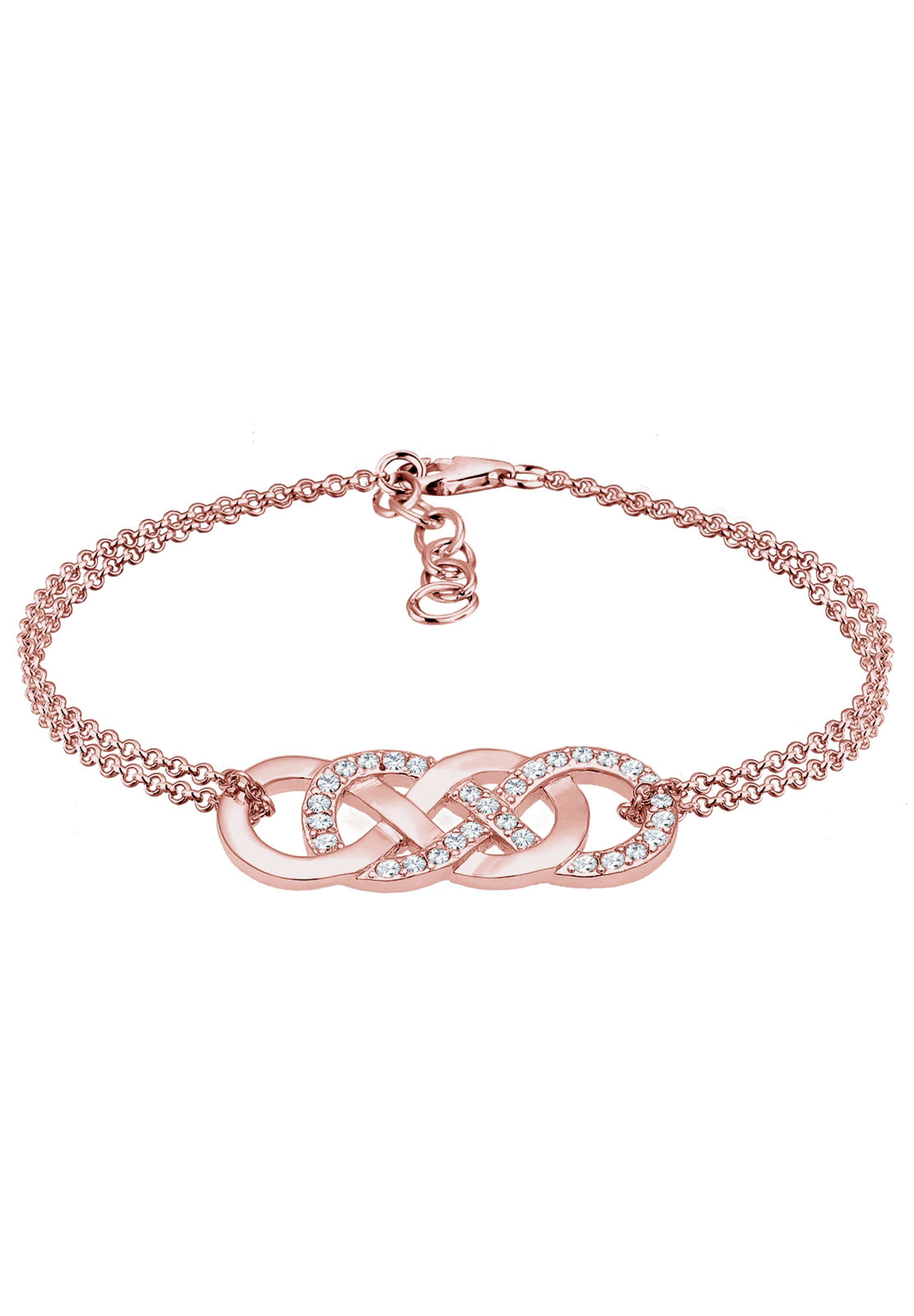 ELLI Bracelet 'Infinity' in Pink: front