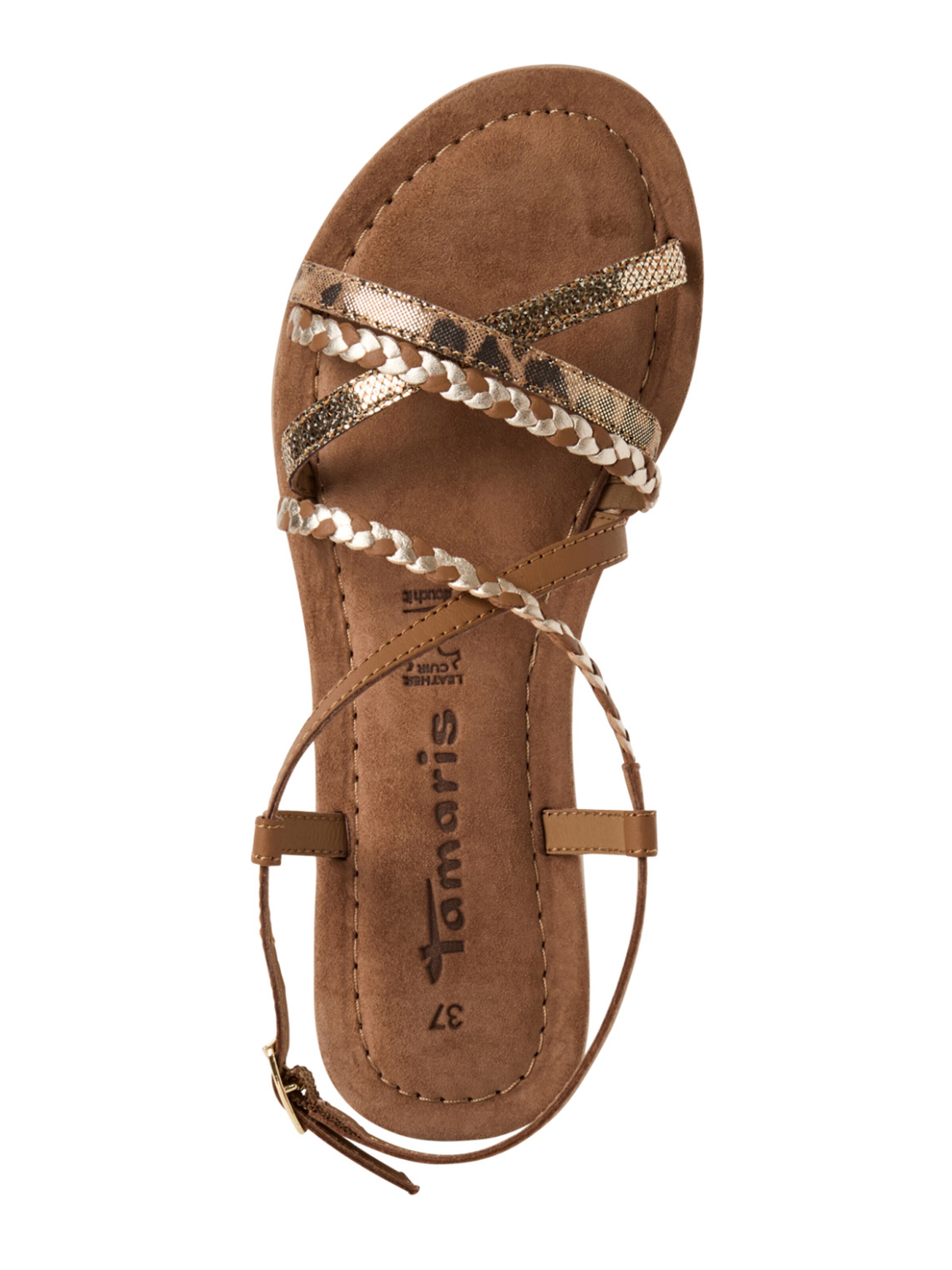 Tamaris Strap Sandals in Brown
