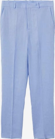 MANGO Pleated Pants 'Boreli' in Blue: front