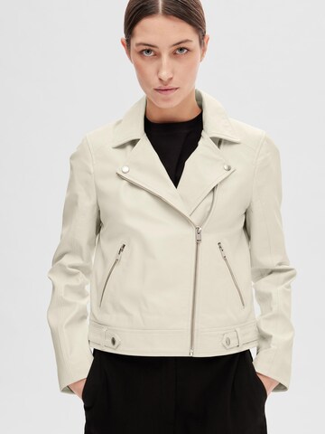 SELECTED FEMME Lederjacke in Beige: predná strana