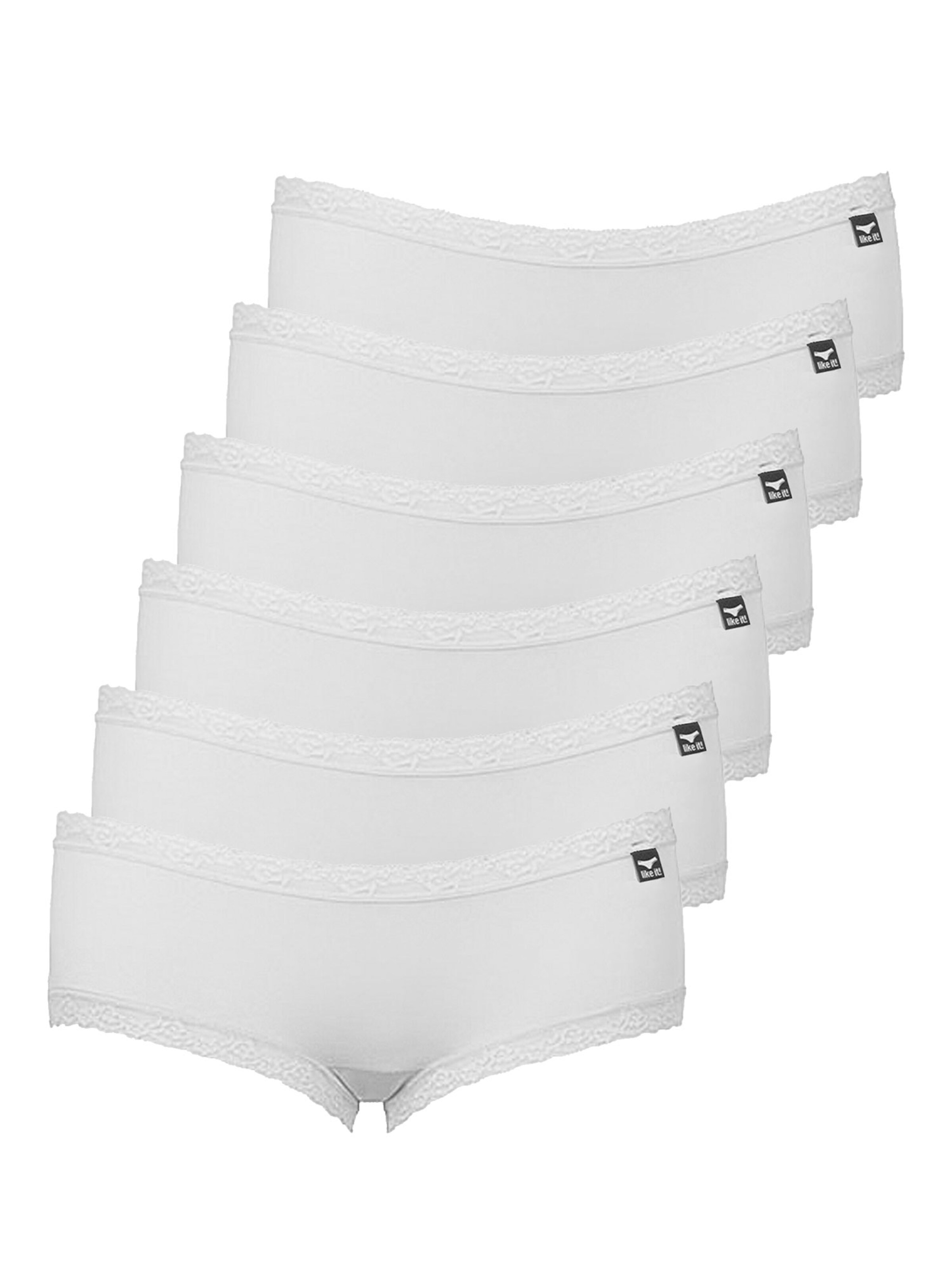 like it! Panty 'Olivia'‌‌‌‌‌ in Weiß: Vorderseite