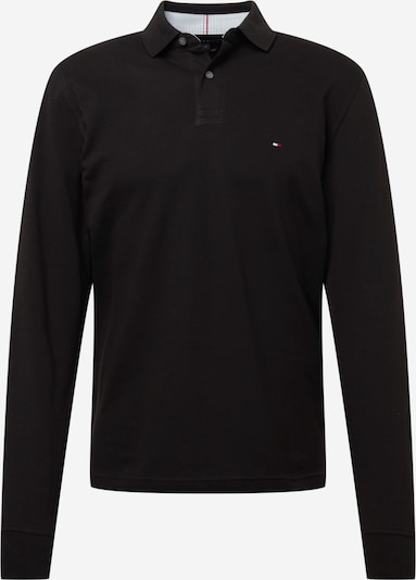 TOMMY HILFIGER Poloshirt in rot / dunkelrot / schwarz / weiß, Produktansicht