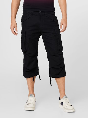 Brandit - regular Pantalón cargo en negro: frente