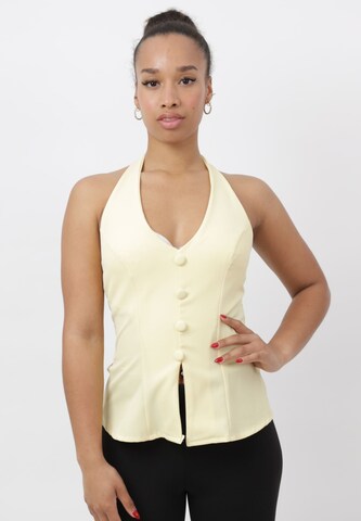 Elara Top in Yellow: front