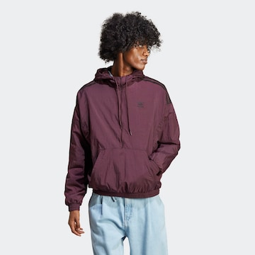 ADIDAS ORIGINALS Jacke 'Adicolor Classics Plush ' in Lila: predná strana