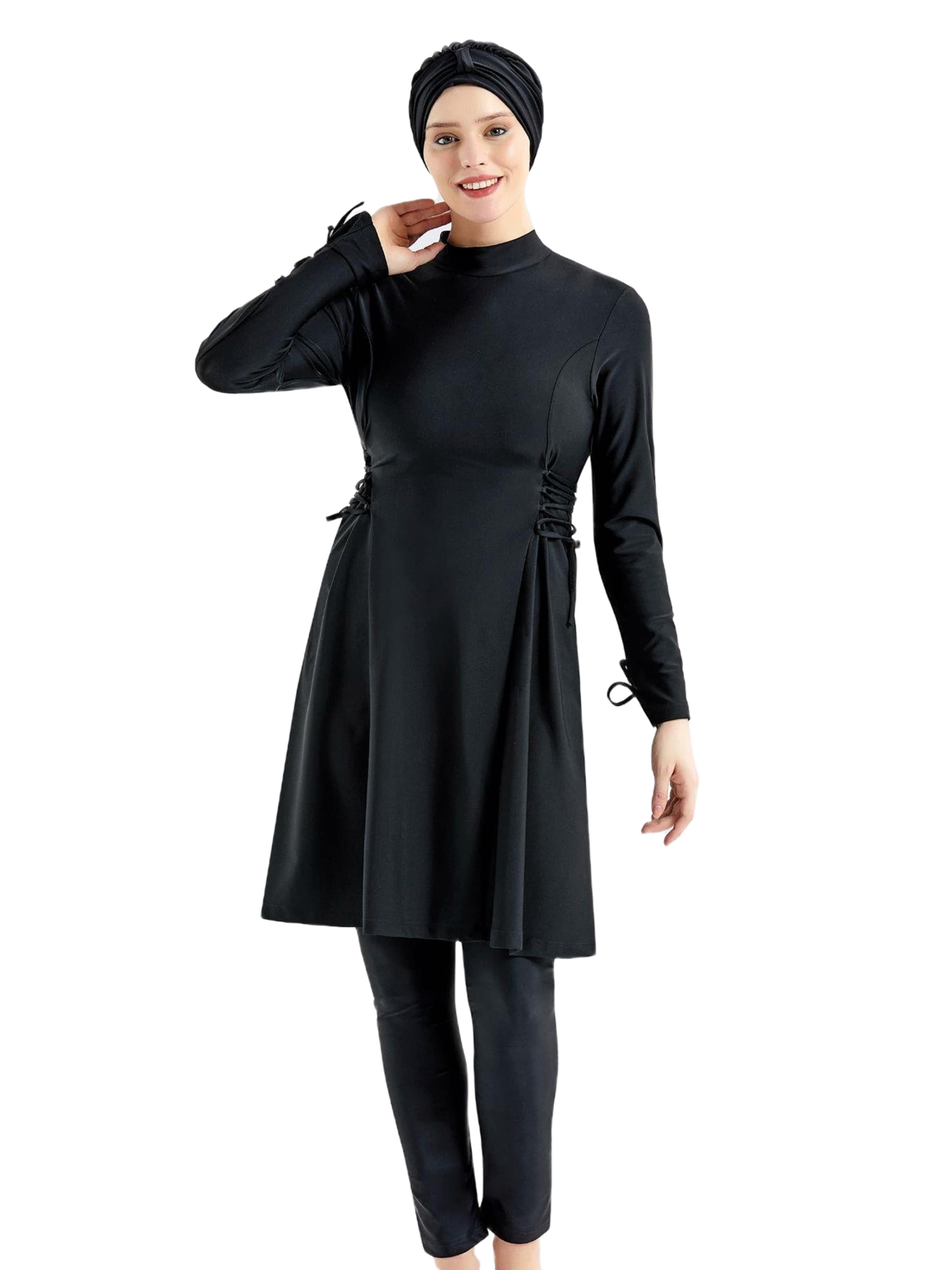 C&City Badeanzugkleid in Schwarz: Vorderseite