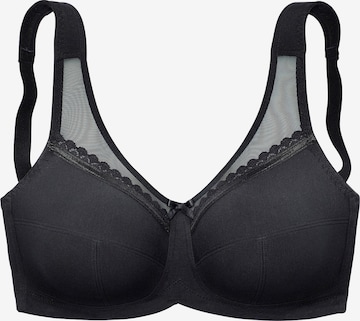 LASCANA T-shirt Bra in Black: front