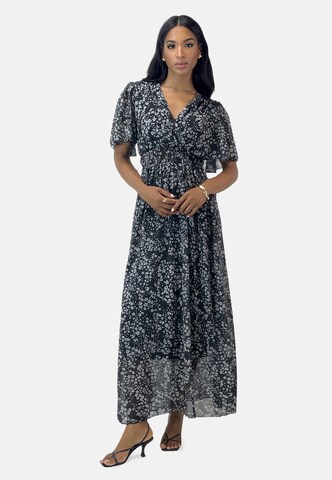 Robe Elara en noir : devant