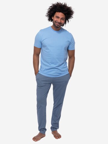 Mey Pyjama kurz 'Round Geo'‌‌‌‌‌‌‌‌‌ in Blau