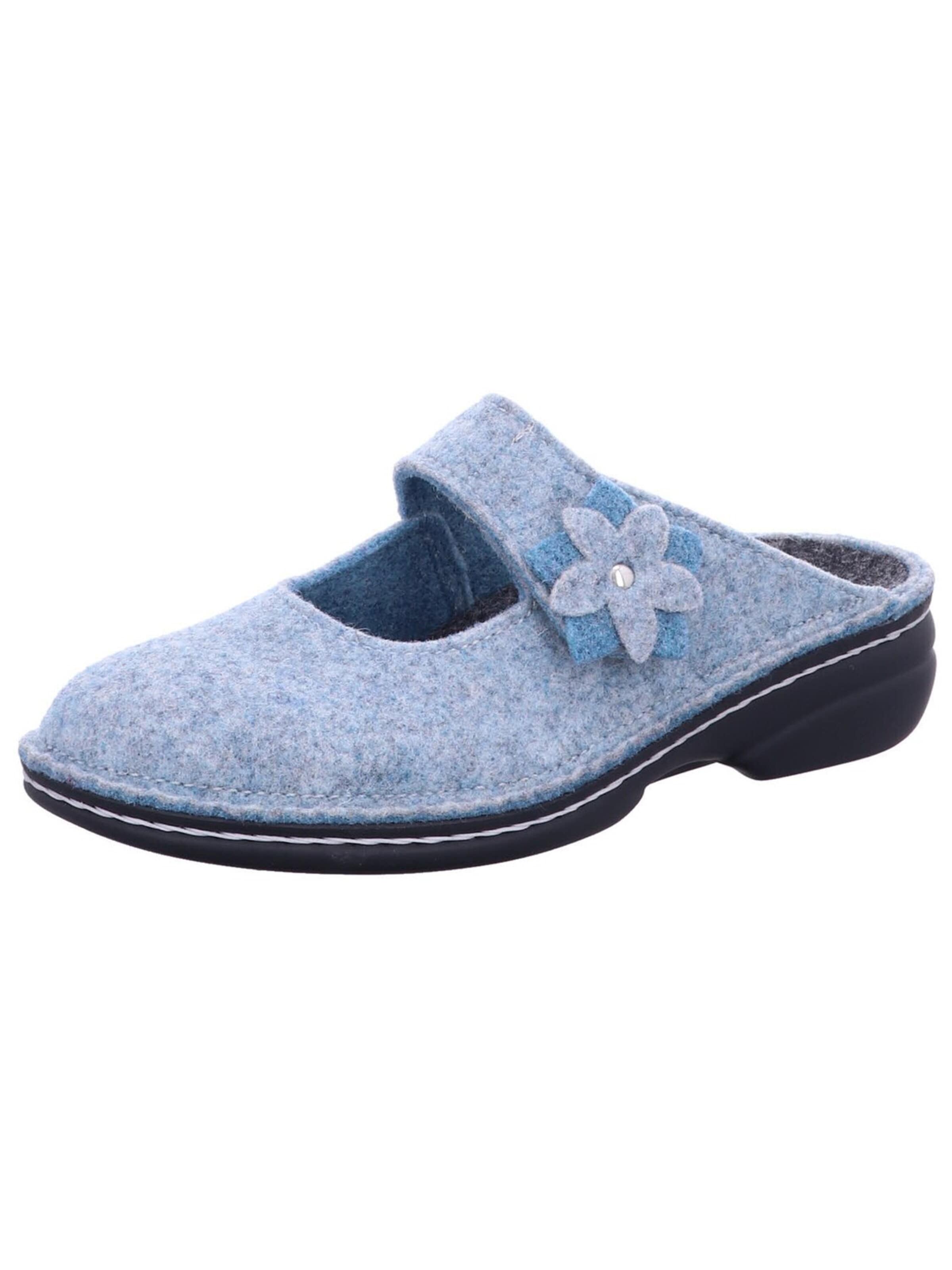 Ciabatta 'Hausschuh Damen 06560 482214 Textil in blau' di Finn Comfort in blu: frontale