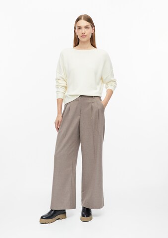 s.Oliver Wide Leg Hose in Braun: Vorderseite
