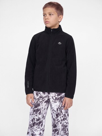 Veste en polaire Jack & Jones Junior en noir : devant