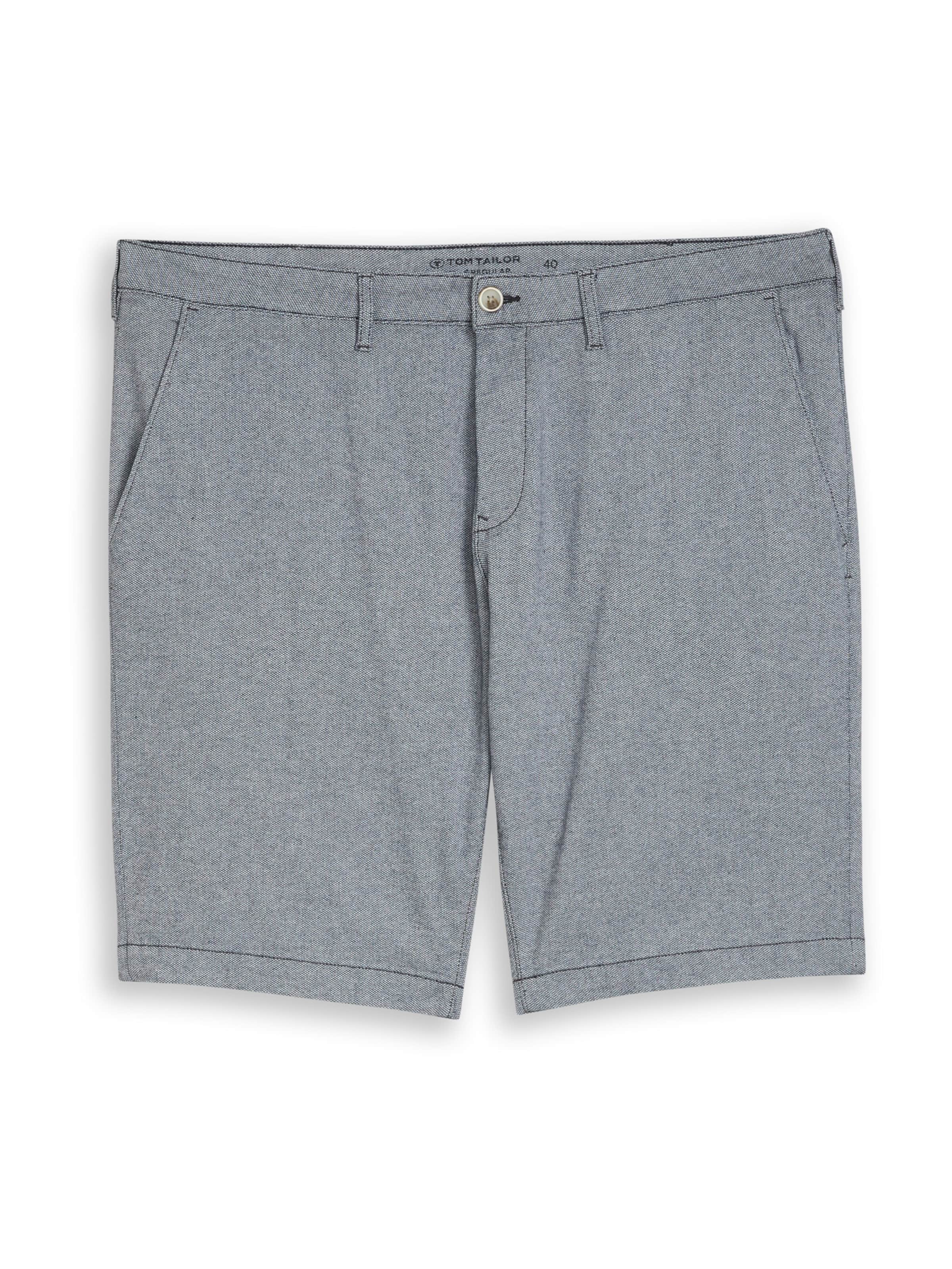 TOM TAILOR Men + Regular Shorts in Blau: Vorderseite