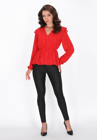 faina Blouse in Rood