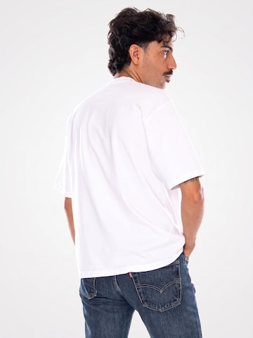 T-Shirt 'CARHARTT WIP SS WORKWEAR PKT TEE PORTER STRIPE MEDIUM WHITE' LEVI'S ® en blanc