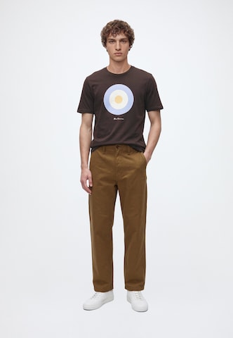 Ben Sherman - Camiseta 'Signature Target' en marrón: frente