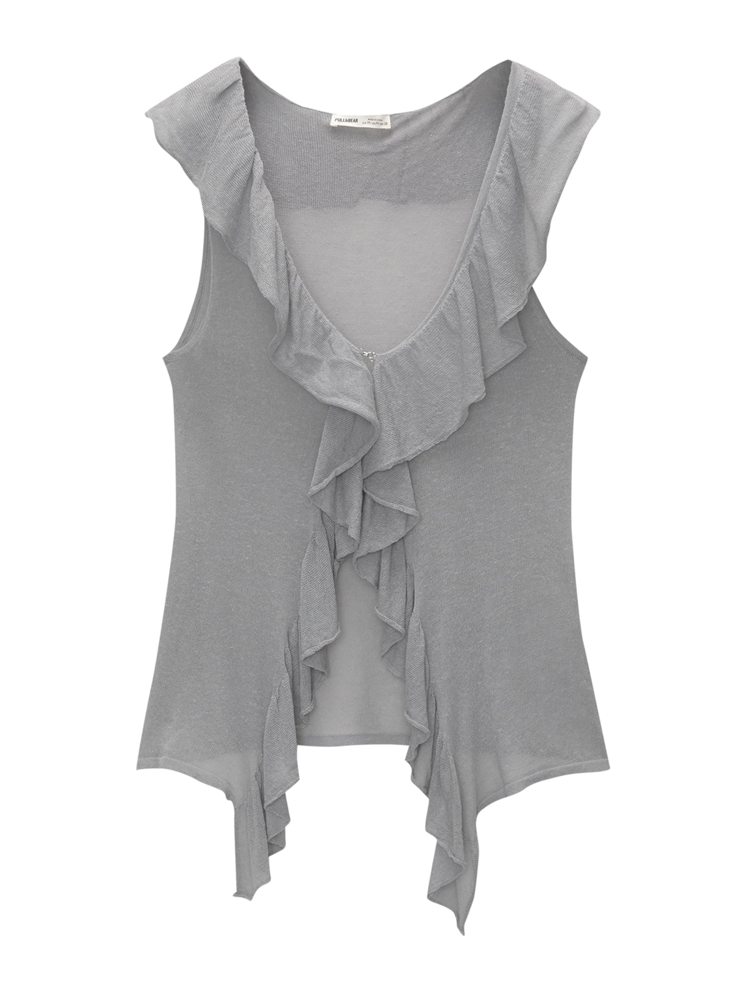 Pull&Bear Top in Grau: Vorderseite