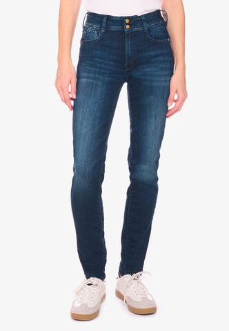 Le Temps Des Cerises Regular Jeans 'PULPHIGH' in Blue: front
