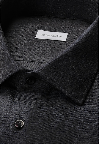 Coupe slim Chemise business 'SMART FLANNELS ' SEIDENSTICKER en bleu
