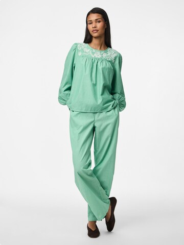 PIECES Loosefit Hose 'PCSarah' in Grün