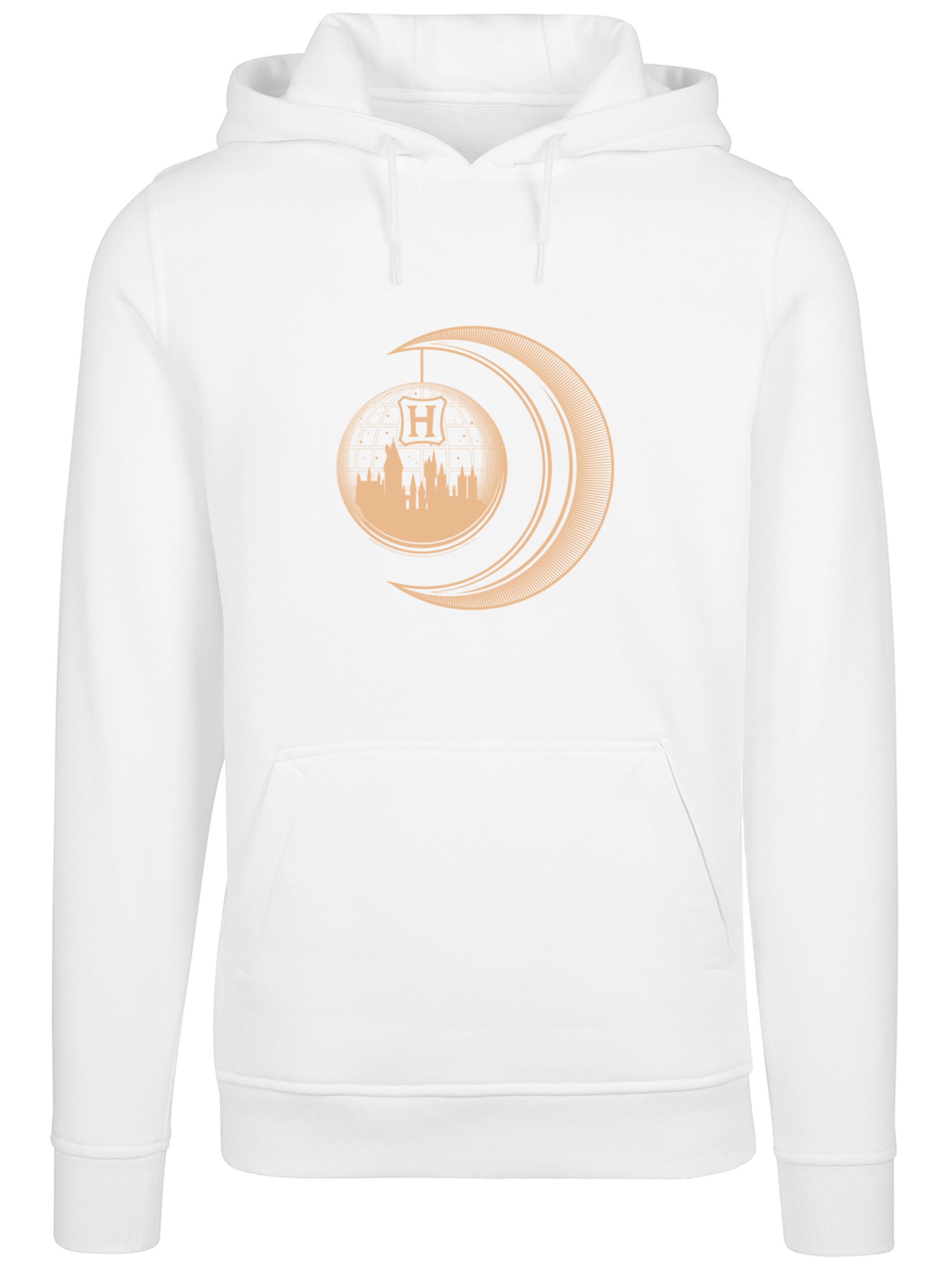 F4NT4STIC Sweatshirt 'Harry Potter Hogwarts Moon' in Wit: voorkant