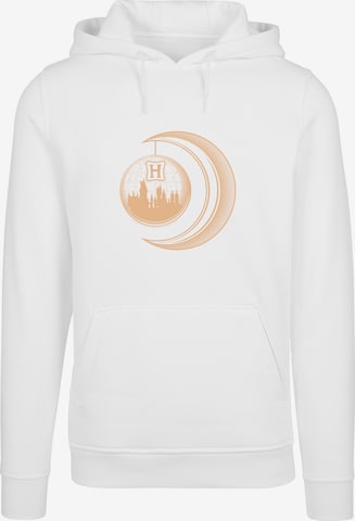 Sweat-shirt 'Harry Potter Hogwarts Moon' F4NT4STIC en blanc : devant