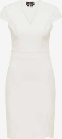 faina Sheath Dress in White: front