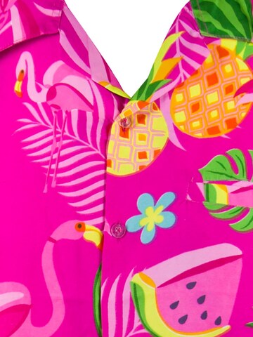 King Kameha Shirt 'Flamingo Melone' in Pink