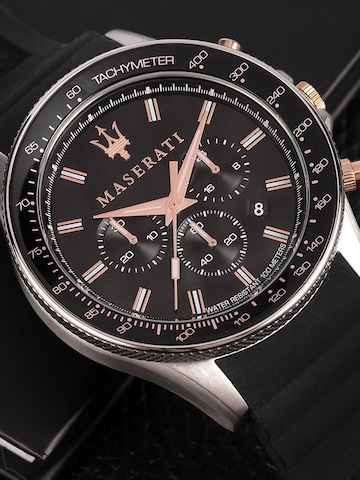 Maserati Analoog horloge in Zwart