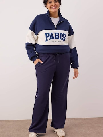 Trendyol Curve - Pierna ancha Pantalón en azul