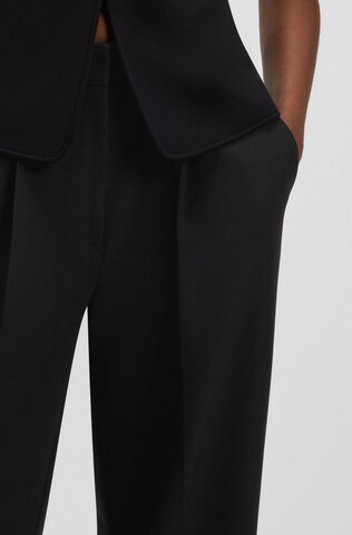 BOSS Orange Wide Leg Hose in Schwarz
